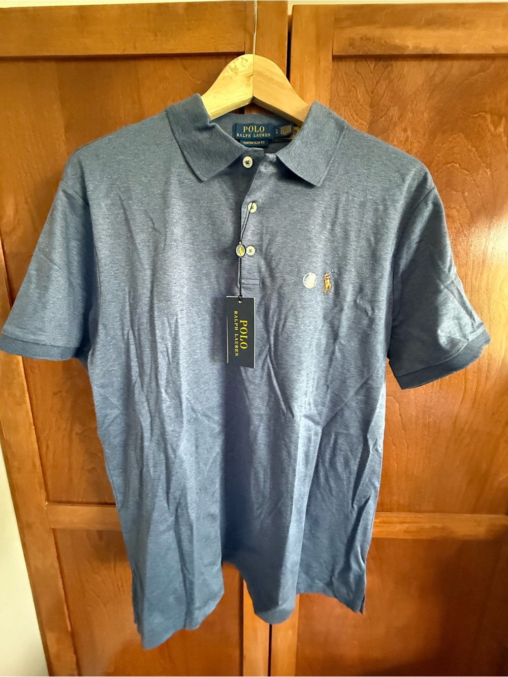 Ralph Lauren Men’s Heathered Slate Blue Polo